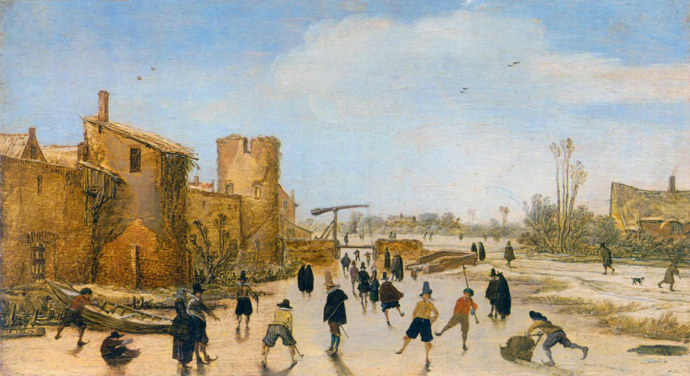 joy of ice on a frozen canal